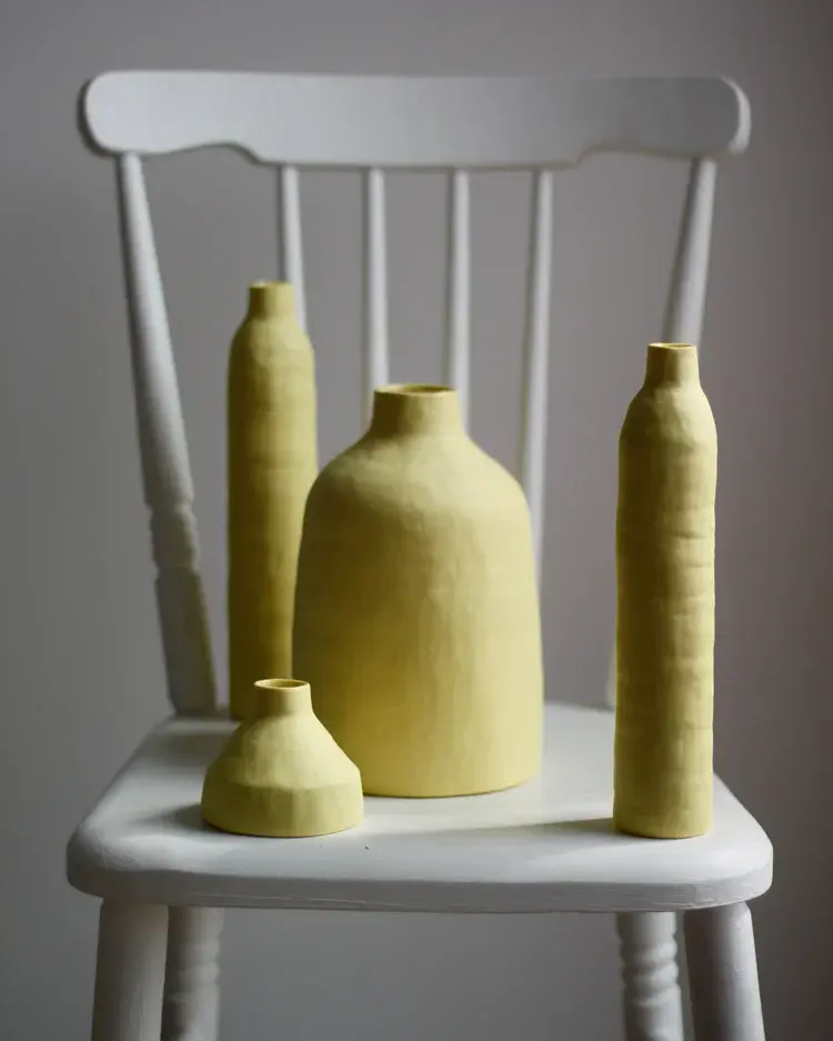 Wide porcelain dish with gently curved walls