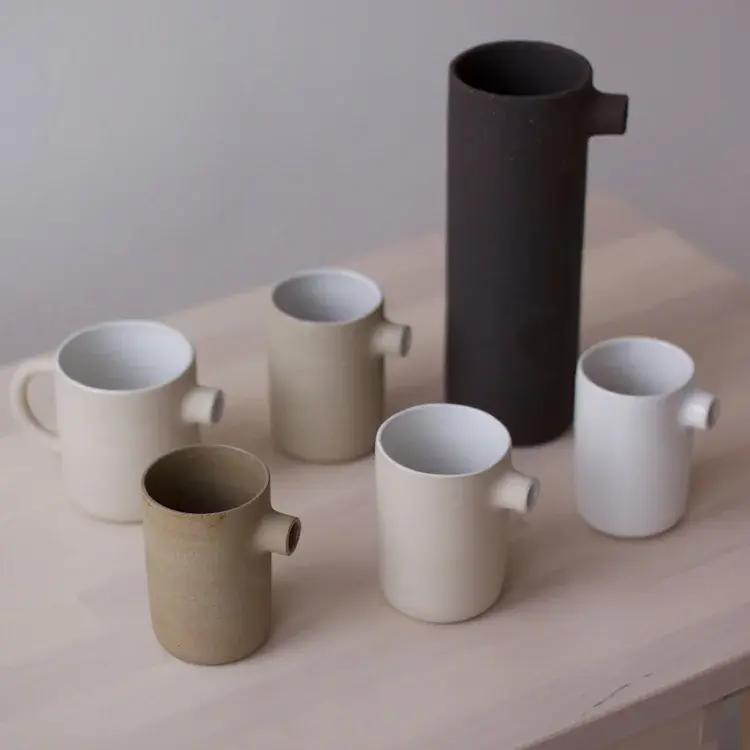 Seagull jug in creamy off-white glaze