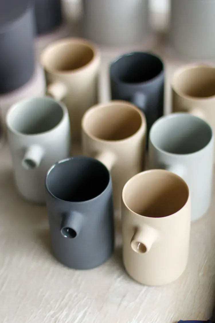 Numbered seagull jug showing individual marking